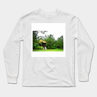 zen park in houston magical landscape collage photograph Long Sleeve T-Shirt